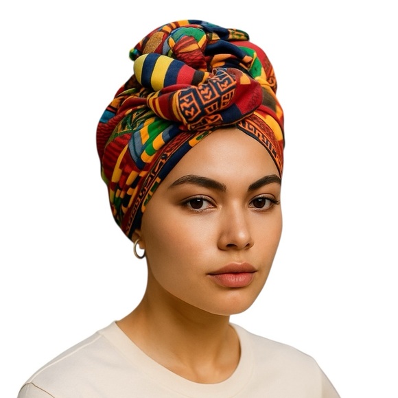 Colorful Knotted Fashion Headwrap Turban - Picture 2 of 3